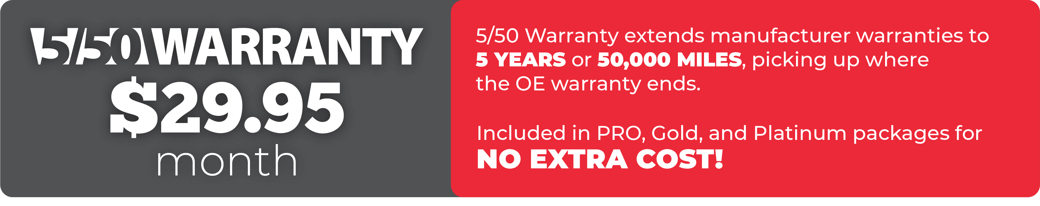 5/50 warranty package